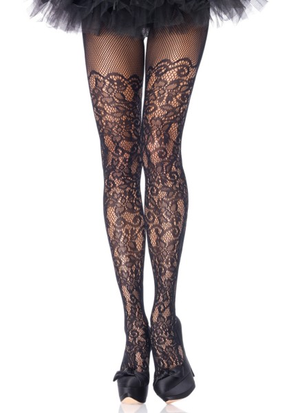 Leg Avenue Spitzenstrumpfhose mit Barock-Muster - vergleichen und günstig kaufen